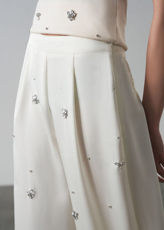 Embellished Satin Pants- WS26-120