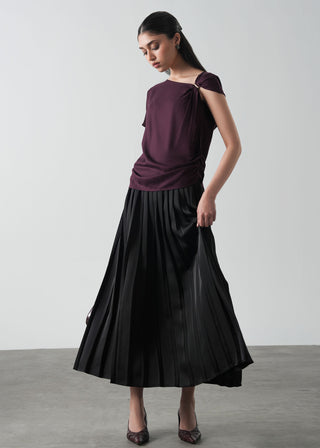 Top with Metal Brooch- WS26-130