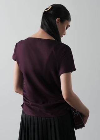 Top with Metal Brooch- WS26-130