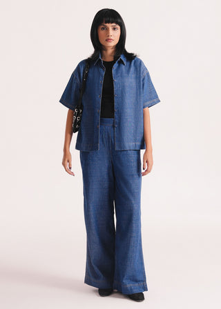 Denim Wide Legged Trouser- WS26-183