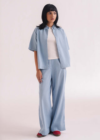 Denim Button Down Shirt- WS26-179