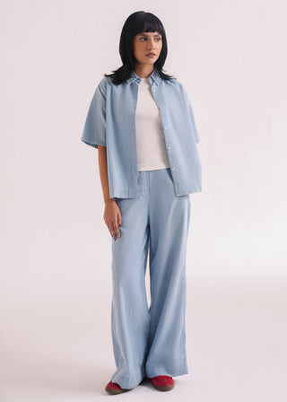 Denim Wide Legged Trouser- WS26-184