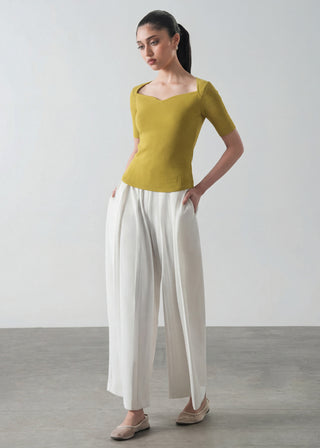 Sweetheart Neckline Slim Fit Top- WS26-123