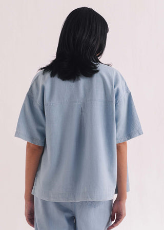 Denim Button Down Shirt- WS26-179