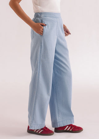Denim Wide Legged Trouser- WS26-184