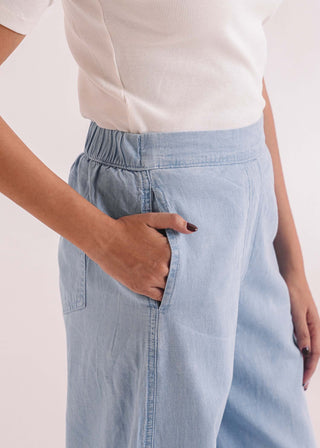 Denim Wide Legged Trouser- WS26-184