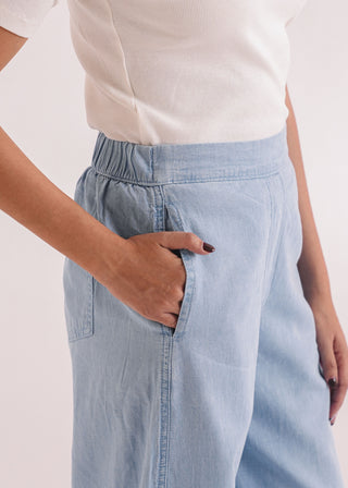 Denim Wide Legged Trouser- WS26-184