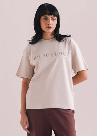 Embossed Print T-Shirt- WS26-233