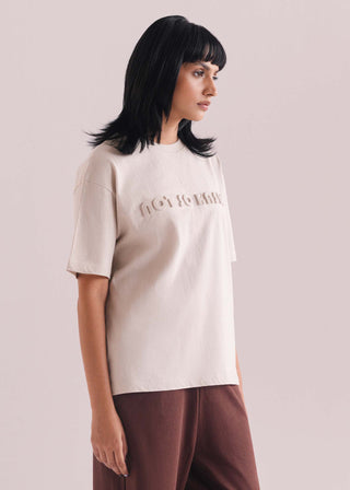 Embossed Print T-Shirt- WS26-233