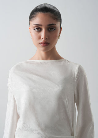 Jacquard Dress with Front Knot- WS26-126