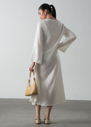 Jacquard Dress with Front Knot- WS26-126