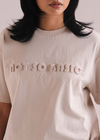 Embossed Print T-Shirt- WS26-233