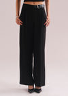 Tailored Pants with Side Belt- WS26-246