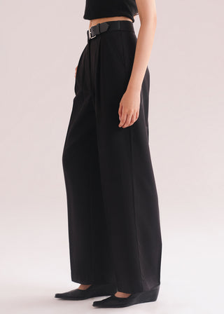 Tailored Pants with Side Belt- WS26-246