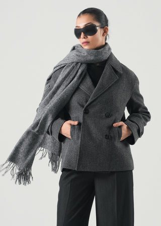 Double Breasted Short Coat -WS26-541