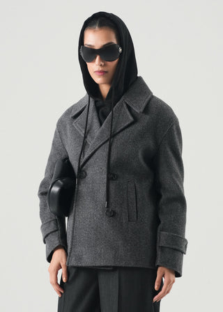 Double Breasted Short Coat -WS26-541