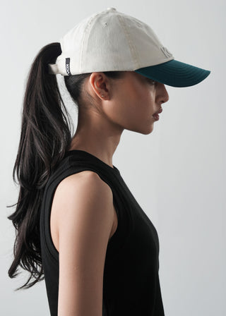 Contrasting Cap with Embroidery- WS26-314