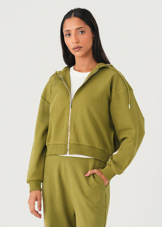 Hoodie with Metal Zip- WS26-367