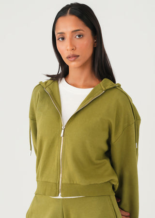 Hoodie with Metal Zip- WS26-367