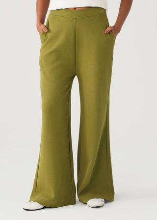 Wide Leg Knit Trouser- WS26-376