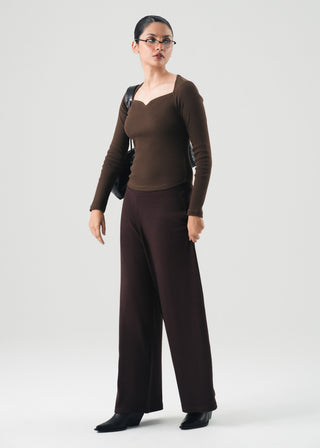 Sweetheart Neckline Slim Fit Top - WS26-437