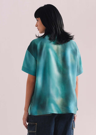 Printed Button Down Shirt- WS26-211