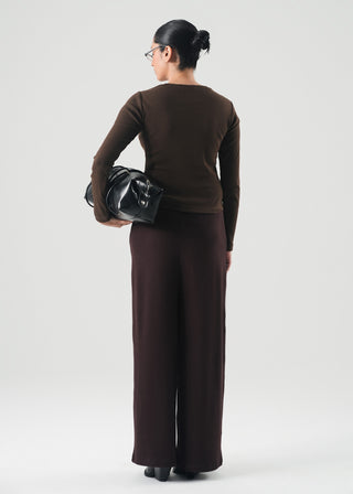 Wide-Leg Knit Trouser - WS26-641