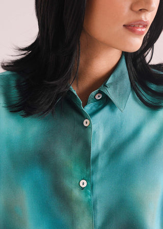 Printed Button Down Shirt- WS26-211