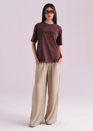 Embossed Print T-Shirt- WS26-234
