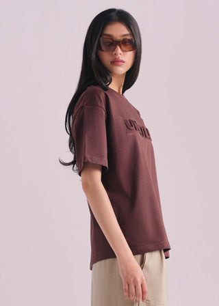 Embossed Print T-Shirt- WS26-234