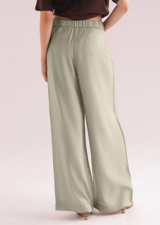 Wide Leg Textured Trouser- WS26-231