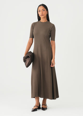Mock Neck Knit Dress- WS26-381