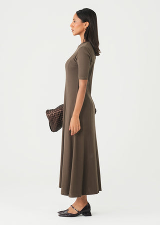 Mock Neck Knit Dress- WS26-381