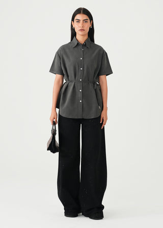 Embellished Wide-Leg Jeans- WS26-360
