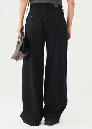 Embellished Wide-Leg Jeans- WS26-360