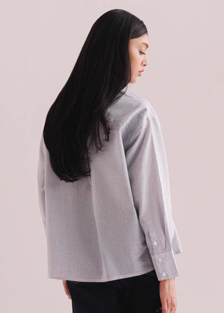 Textured Shirt with Pleats- WS26-256
