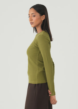 Crew Neck Knit Top- WS26-371