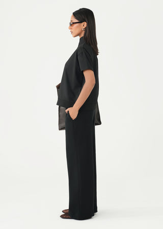 Wide Leg Knit Trouser- WS26-375