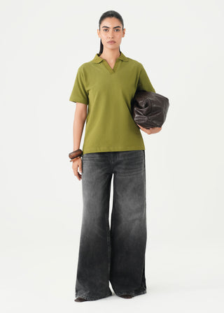 Knitted Polo Shirt- WS26-374