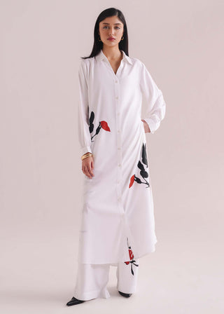 Button Down Printed Dress- WS26-228