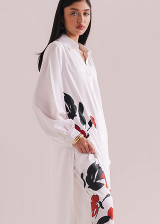Button Down Printed Dress- WS26-228