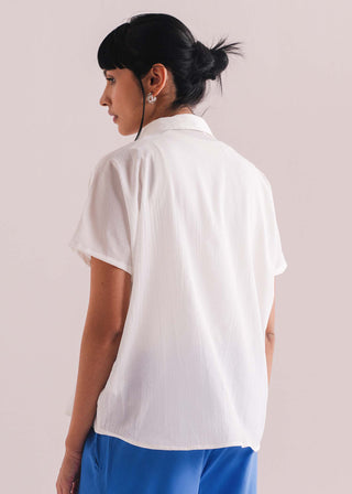 Button Down Textured Shirt- WS26-263