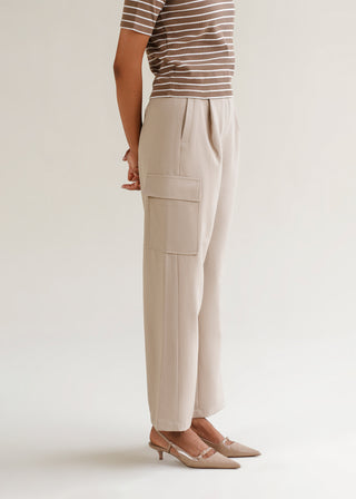 Wide-Leg Pleated Pants