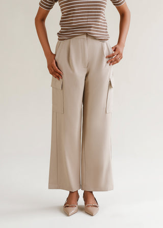 Wide-Leg Pleated Pants