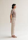 Wide-Leg Pleated Pants- WS25-207