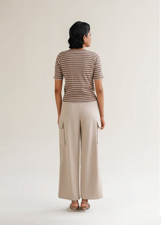 Wide-Leg Pleated Pants
