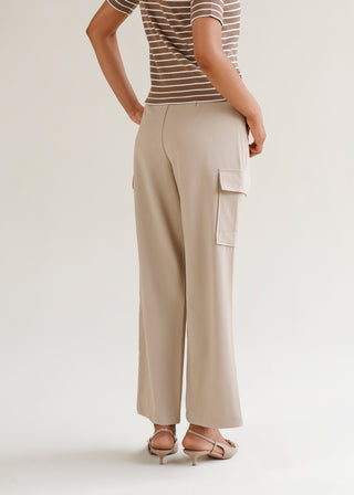 Wide-Leg Pleated Pants
