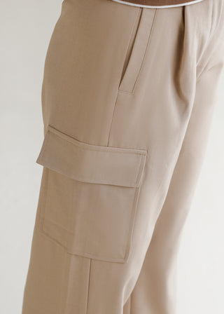 Wide-Leg Pleated Pants