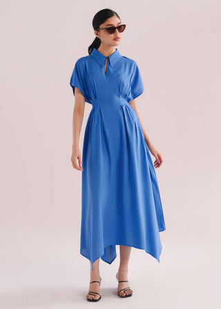 Handkerchief Dress with Pleats- WS26-254