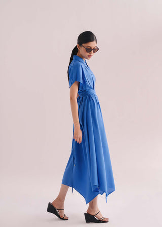 Handkerchief Dress with Pleats- WS26-254